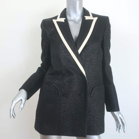 Blaze Jackets & Blazers - Blaze Midnight Smoking Blazer Metallic Black Size II Double Breasted Jacket